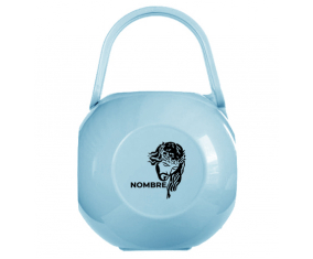 Jesucristo diseño-1 Caja portachupetes con nombre