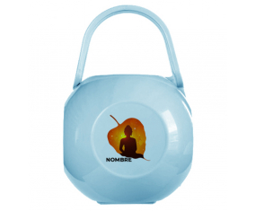 Caja portachupetes Budismo meditación zen diseño-1 con nombre