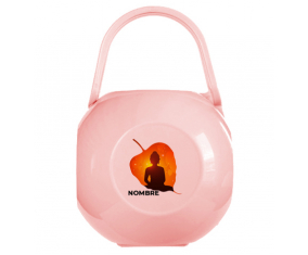 Caja portachupetes Budismo meditación zen diseño-1 con nombre