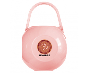 Om aum sánscrito diseño-1 Caja portachupetes con nombre