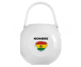 Caja Chupete Efecto cepillo bandera Bolivia con nombre