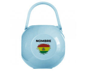 Caja Chupete Efecto cepillo bandera Bolivia con nombre