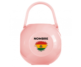 Caja Chupete Efecto cepillo bandera Bolivia con nombre