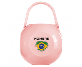 Brasileña marca de efecto pincel Chupete caja con nombre