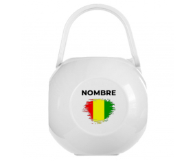 Chupete caja bandera efecto cepillo Guinea Bissau con nombre