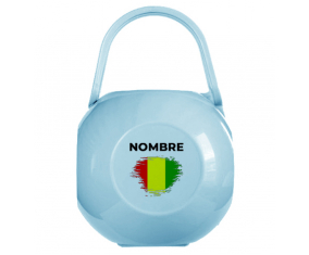 Chupete caja bandera efecto cepillo Guinea Bissau con nombre