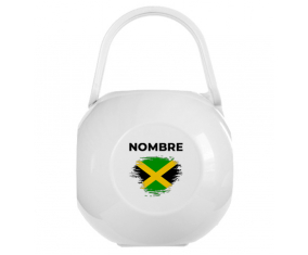 Jamaica cepillo-efecto bandera Chupete caja con nombre