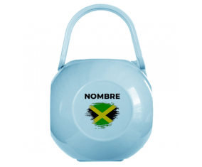 Jamaica cepillo-efecto bandera Chupete caja con nombre