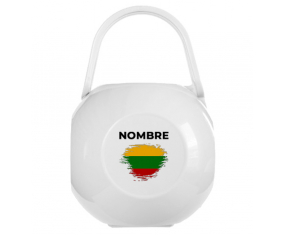 Caja de Chupete de efecto pincel lituano con nombre