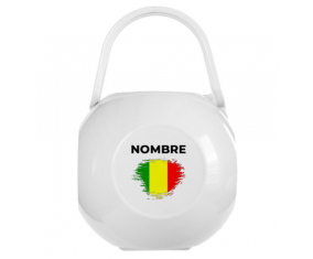 Mali cepillo-efecto bandera Chupete caja con nombre