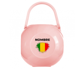 Mali cepillo-efecto bandera Chupete caja con nombre