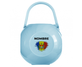 Chupete caja bandera efecto cepillo Moldavia con nombre