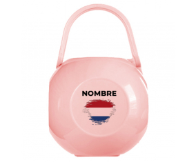 Dutch Brush Flag Caja portachupetes con nombre