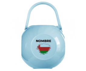 Oman cepillo-efecto bandera Chupete caja con nombre