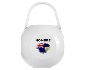 Caja de Chupete efecto pincel de Santa Elena con nombre