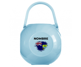 Caja de Chupete efecto pincel de Santa Elena con nombre