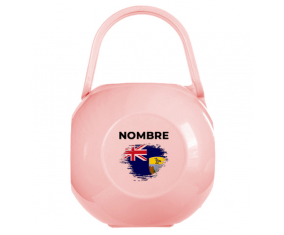Caja de Chupete efecto pincel de Santa Elena con nombre