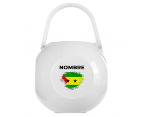 Efecto pincel de bandera Santo Tomé y Principio con nombre