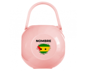 Efecto pincel de bandera Santo Tomé y Principio con nombre