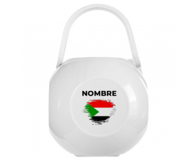 Sudan cepillo-efecto bandera Chupete caja con nombre