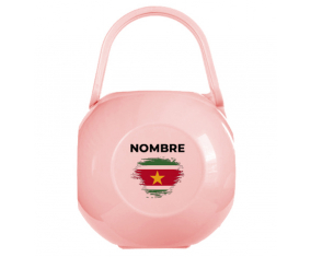 Caja portachupetes efecto cepillo surinam con nombre
