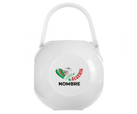 Caja portachupetes I love algeria con nombre