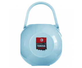 Caja portachupetes Made in Tunisia con nombre