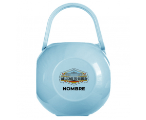 Caja portachupetes Welcome to Berlin con nombre