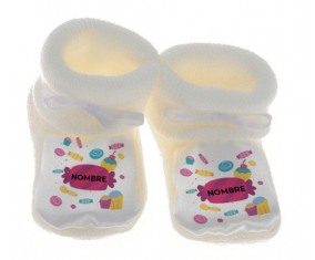Caramelo de cumpleaños - nombre: Botitas bebé