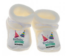 Estilo de fiesta de cumpleaños 1 - nombre: Botitas bebé