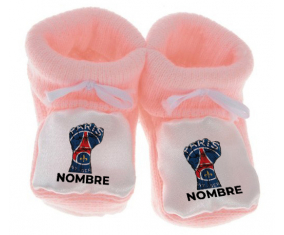 Fuerza Paris saint-germain + nombre : Botitas para bebé