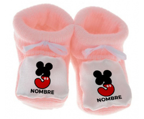 Botitas Baby Disney Mickey Número 3 con nombre