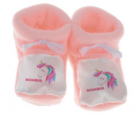 Botitas bebé Unicornio diseño-2 con nombre