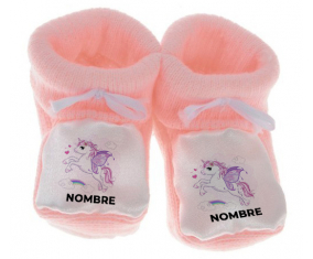 Botitas bebé Unicornio diseño-7 con nombre