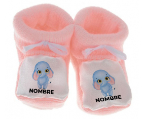 Botitas bebé elefante bebé con nombre