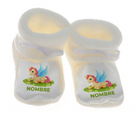 Botitas bebé Unicornio diseño-8 con nombre