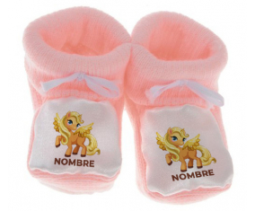 Botitas baby my little pony applejack con nombre