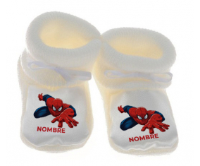 Botitas bebé Spiderman diseño-2 con nombre