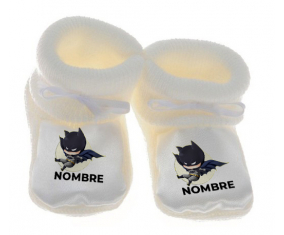 Botitas bebé Batman niños logo diseño-1 con nombre