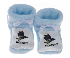 Botitas bebé Batman niños logo diseño-1 con nombre