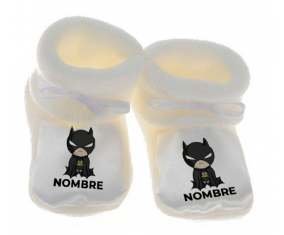 Botitas bebé Batman niños logo diseño-2 con nombre