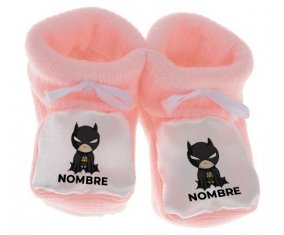 Botitas bebé Batman niños logo diseño-2 con nombre