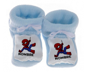 Botitas bebé Spiderman niños diseño-1 con nombre
