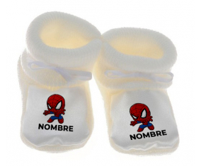 Botitas bebé Spiderman niños diseño-2 con nombre