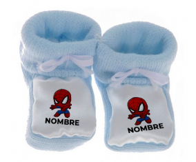 Botitas bebé Spiderman niños diseño-2 con nombre