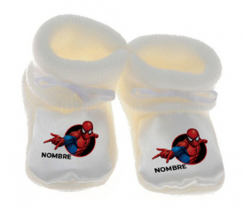 Botitas bebé Spiderman diseño-6 con nombre