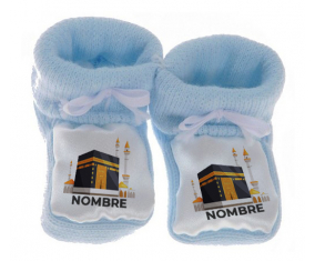 Botitas bebé Islam Mecca diseño-1 con nombre