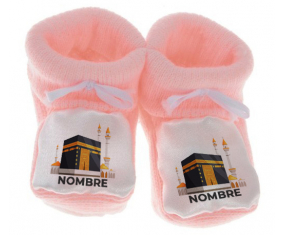 Botitas bebé Islam Mecca diseño-1 con nombre