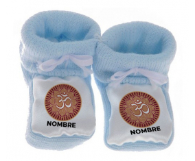 Botitas bebé Om aum Sánscrito diseño-1 con nombre