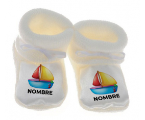 Botitas juguetes para bebés Toys Boat diseño-2 con nombre